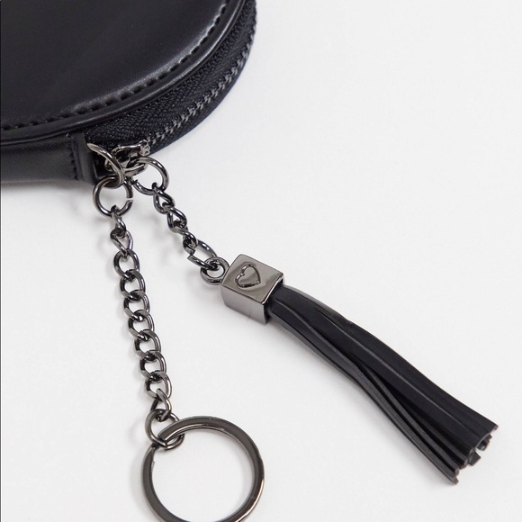 Heart Shaped Coin Purse in Black - Picture 6 of 7